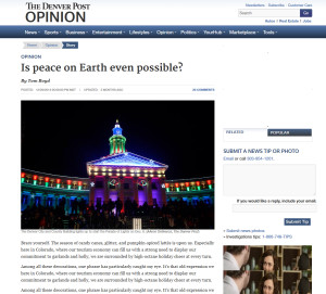 A screenshot of Tom Boyd's column in the Denver Post. 
